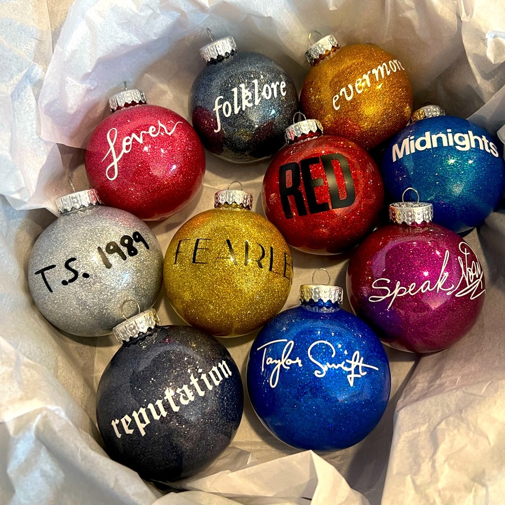 Taylor Swift Album Ornament Set